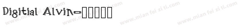 Digitial Alvin字体转换